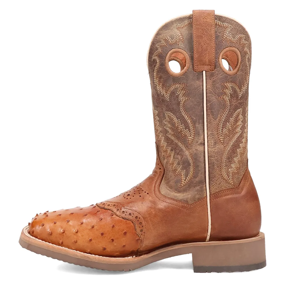 Martel Ostrich Square Toe Cowboy Boots