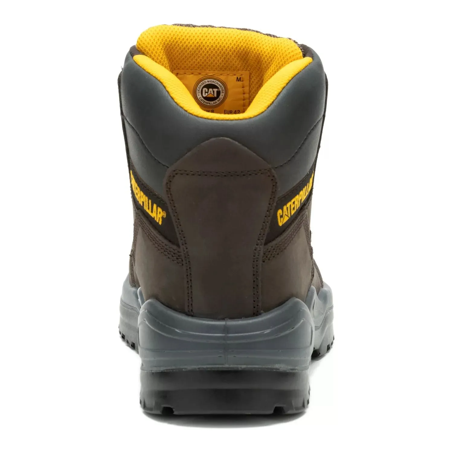 Men's Caterpillar Striver Leather Work Boots with Steel Toe