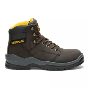 Men's Caterpillar Striver Leather Work Boots with Steel Toe