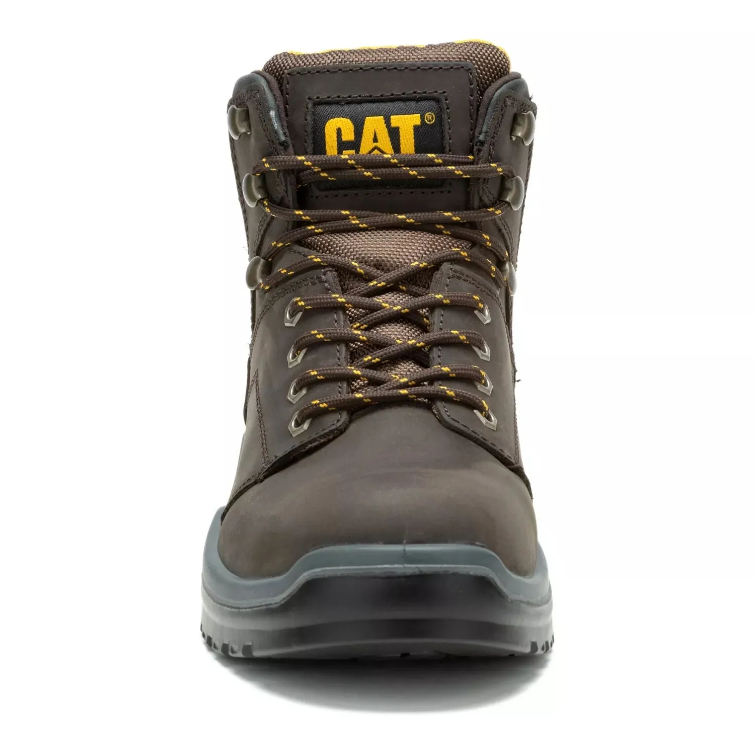 Men's Caterpillar Striver Leather Work Boots with Steel Toe