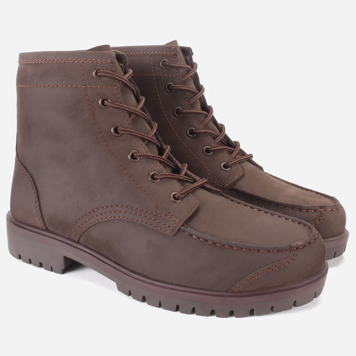 Mens "ZOROIAN" Lace Up Leather Nubuck Ankle Boots
