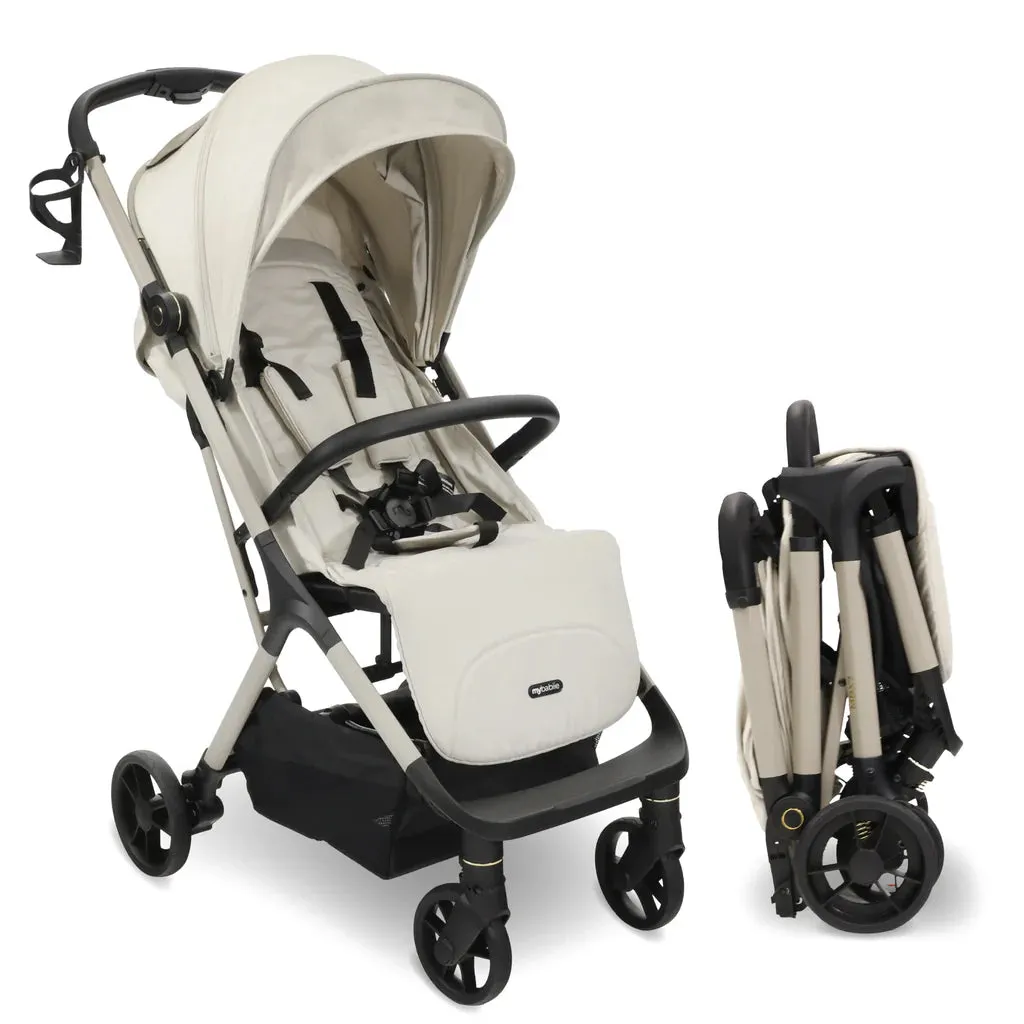 My Babiie MBX7 Auto-Fold Stroller - Ivory