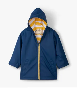 Navy & Yellow Splash Jacket by Hatley