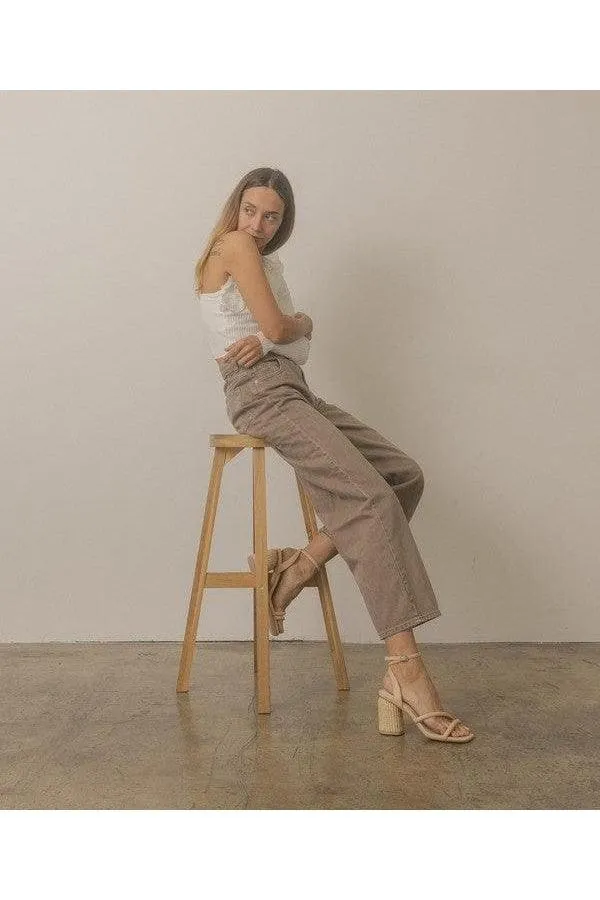 Oasis Society Alaia - Strappy Raffia Heel Sandal