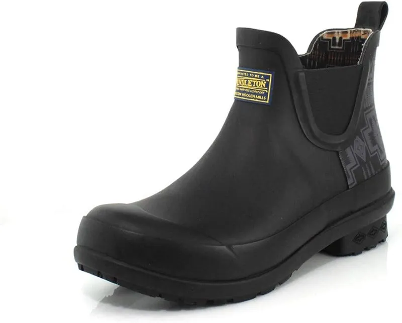 Pendleton Heritage Harding Chelsea Short Rain Boot in Black 82072
