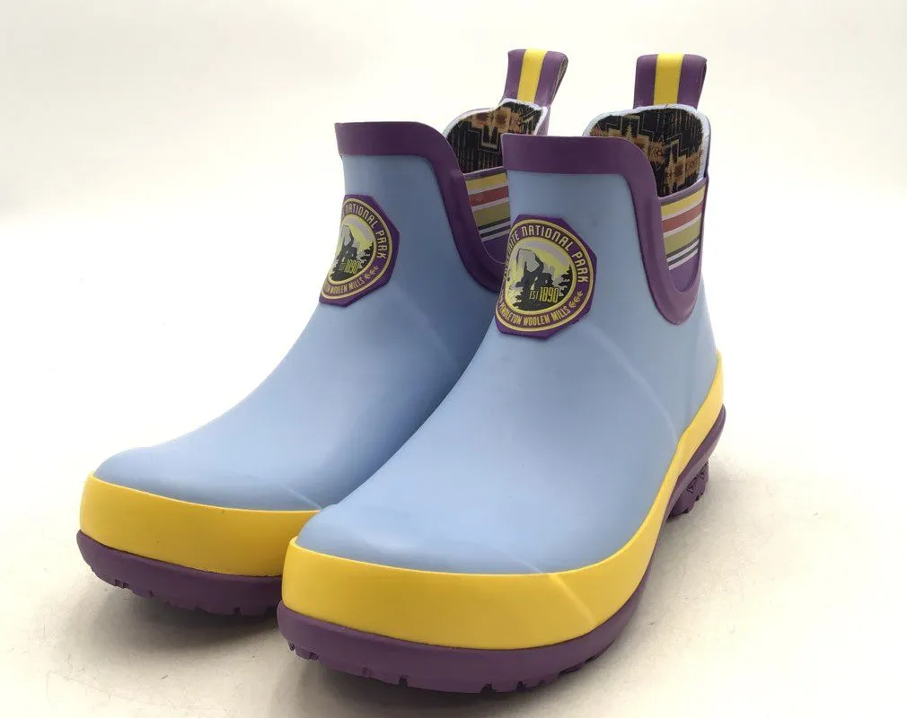 Pendleton Women's Blue Round Toe Waterproof Rain Boots - Size 6