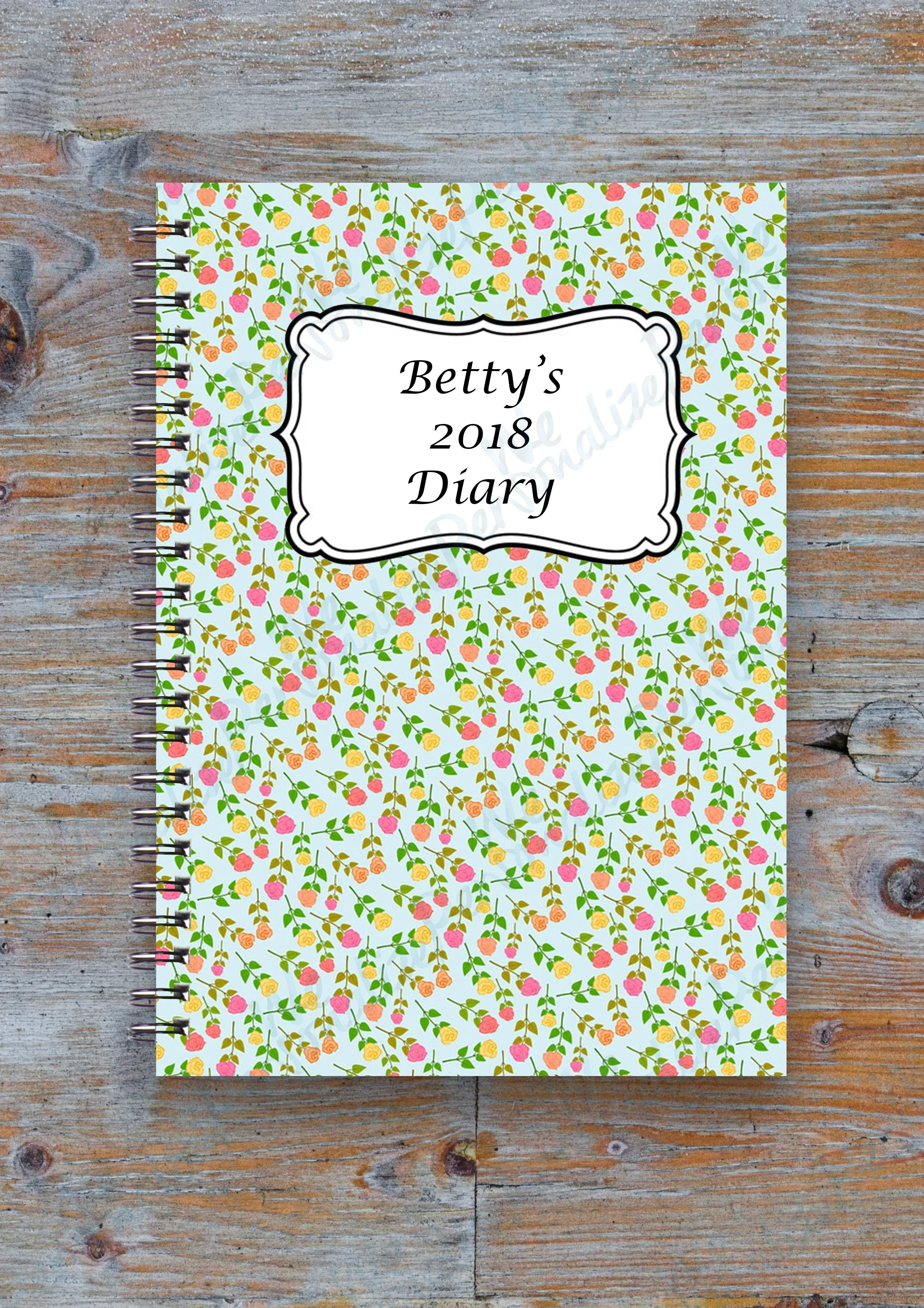 Personalised Patterned Notebook