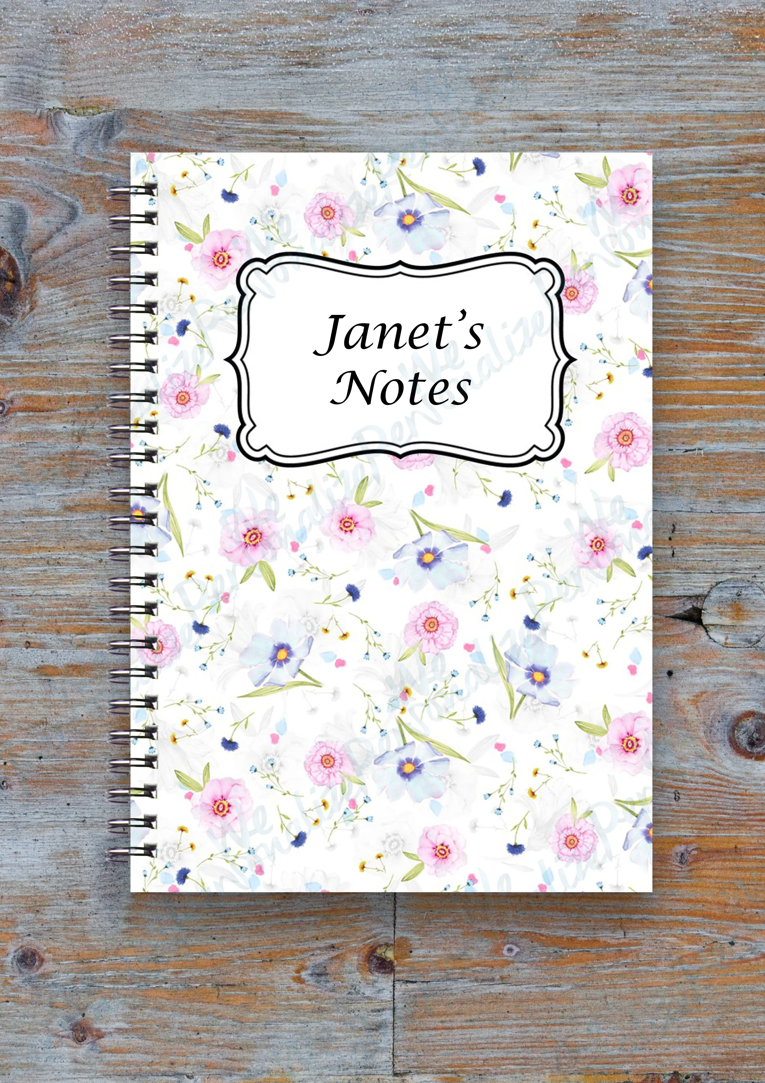 Personalised Patterned Notebook