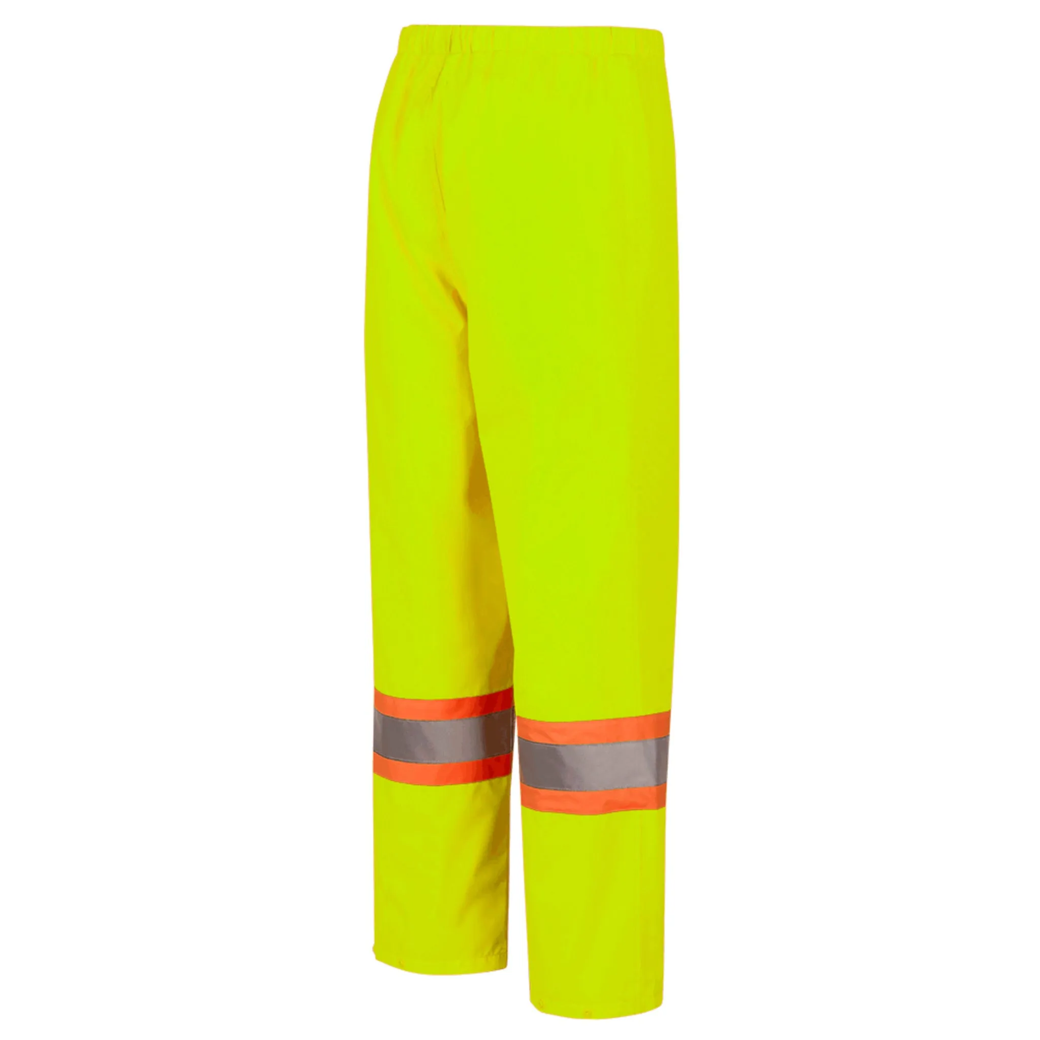Pioneer Women's Hi Vis Safety Rain Pants "The Rock" 300D Oxford Polyester Waterproof, Reflective, Tear-Resistant, CSA Certified, Adjustable Fit | Sizes XS-4XL