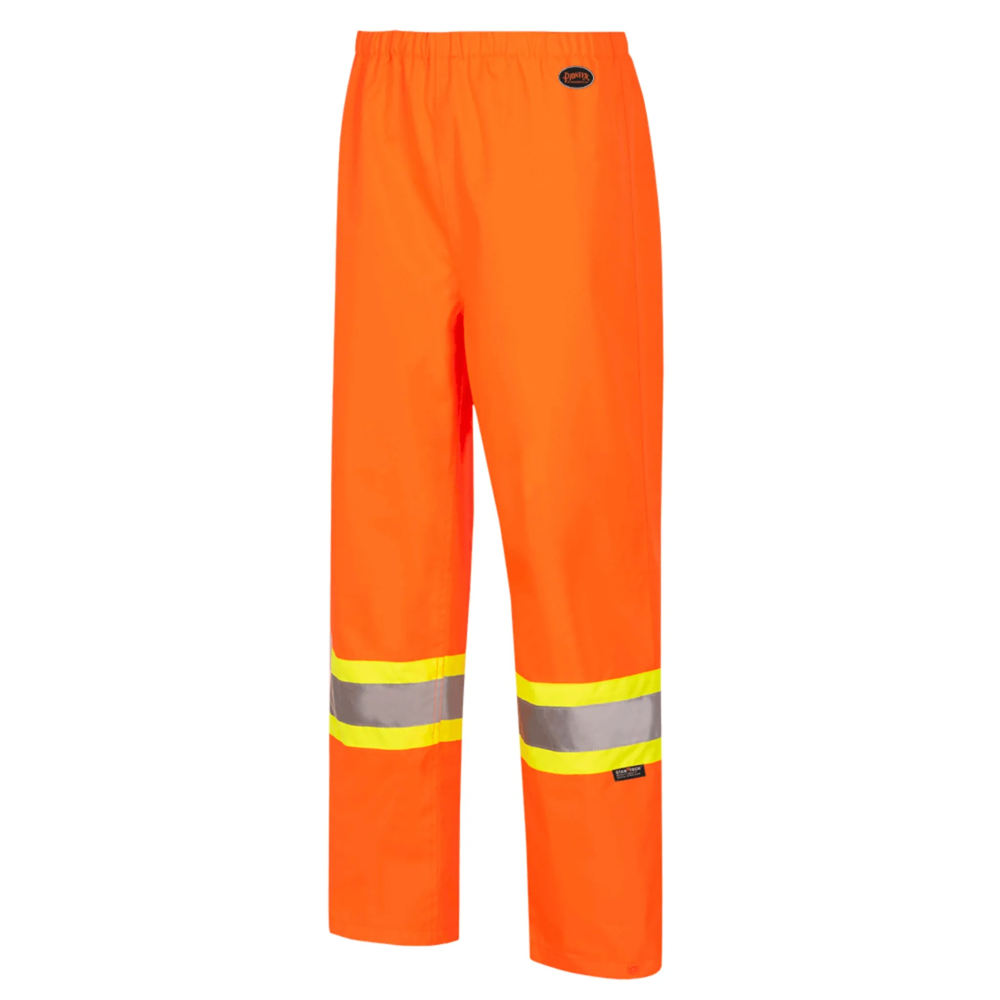 Pioneer Women's Hi Vis Safety Rain Pants "The Rock" 300D Oxford Polyester Waterproof, Reflective, Tear-Resistant, CSA Certified, Adjustable Fit | Sizes XS-4XL