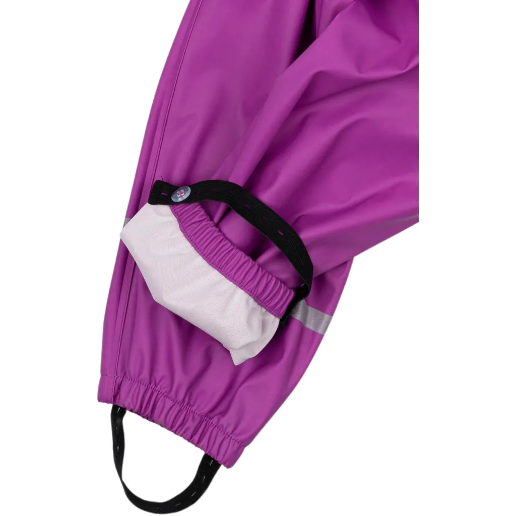 PU Rainwear (Regular pants) - Purple Cactus Flower