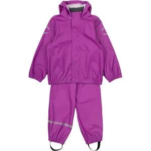 PU Rainwear (Regular pants) - Purple Cactus Flower
