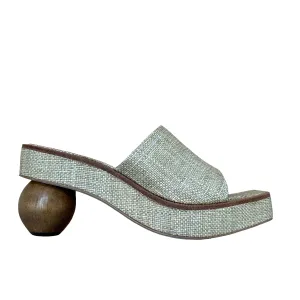 Raffia Platform Slides - 8.5