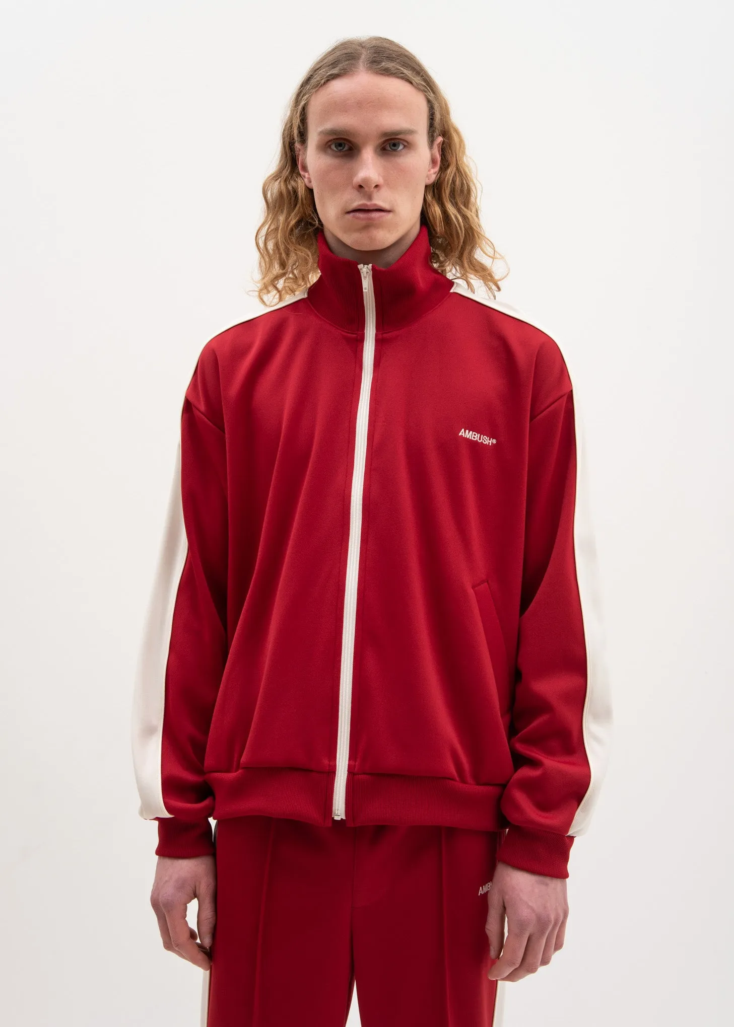 Red Waves Track Top