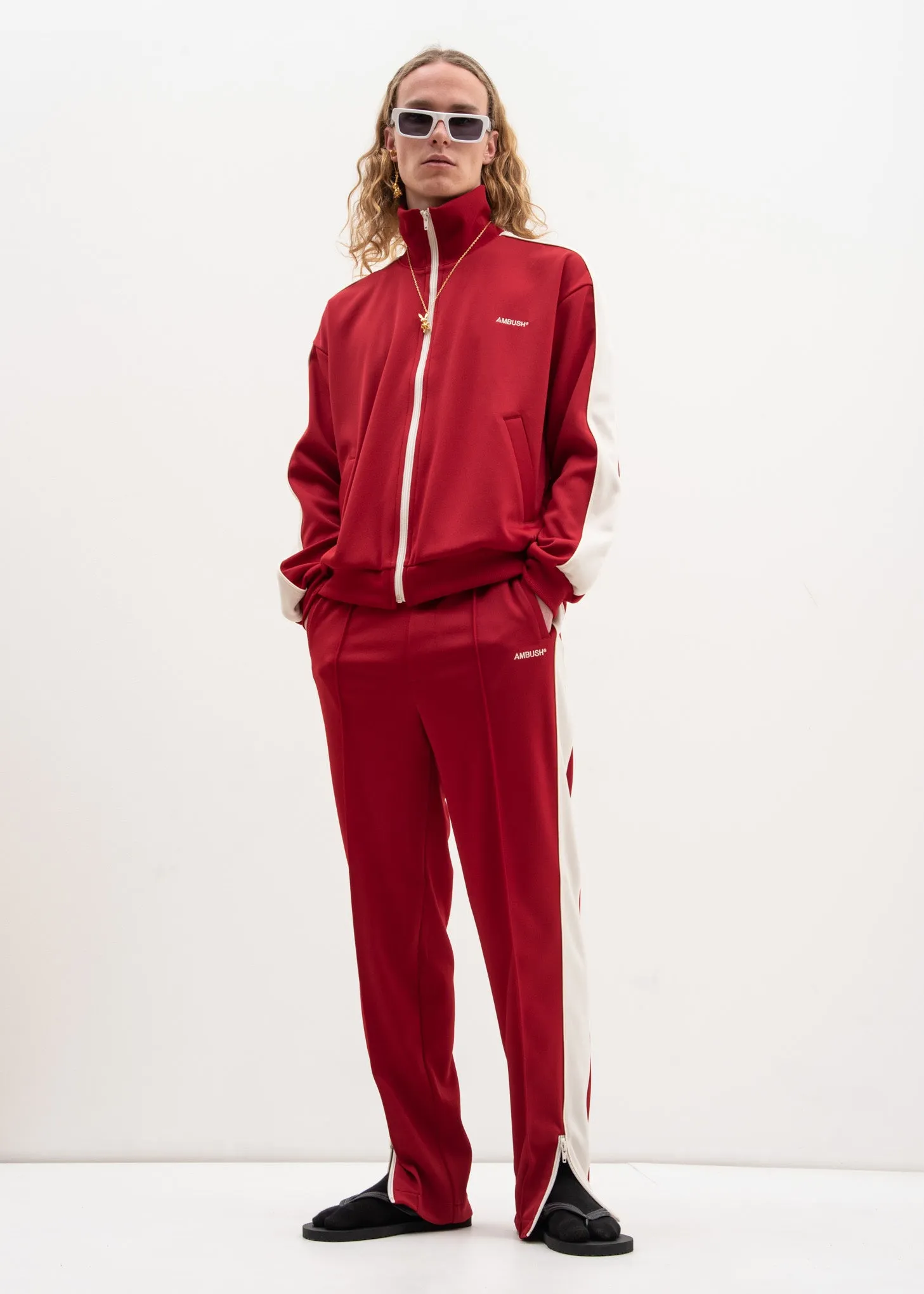 Red Waves Track Top