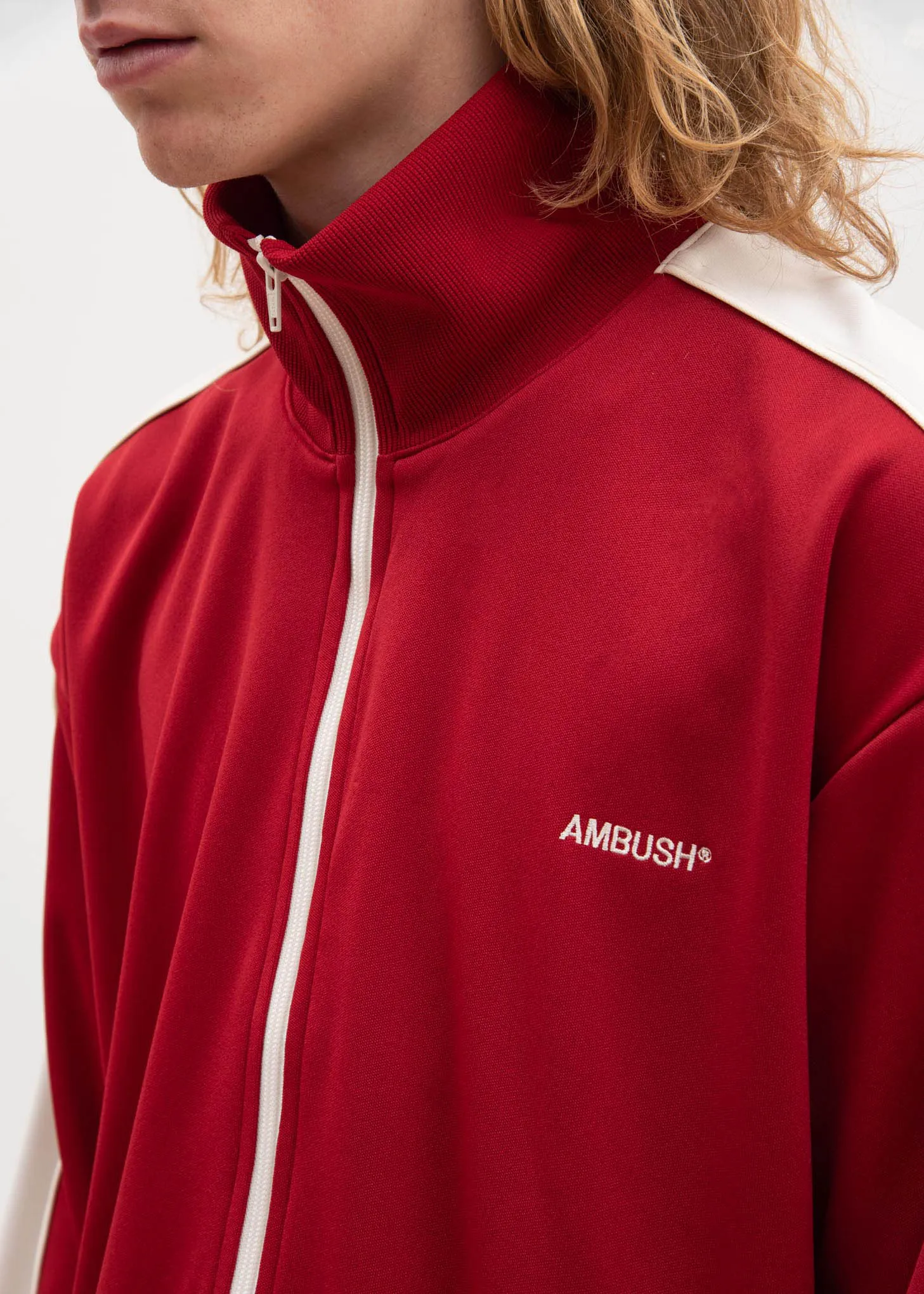 Red Waves Track Top