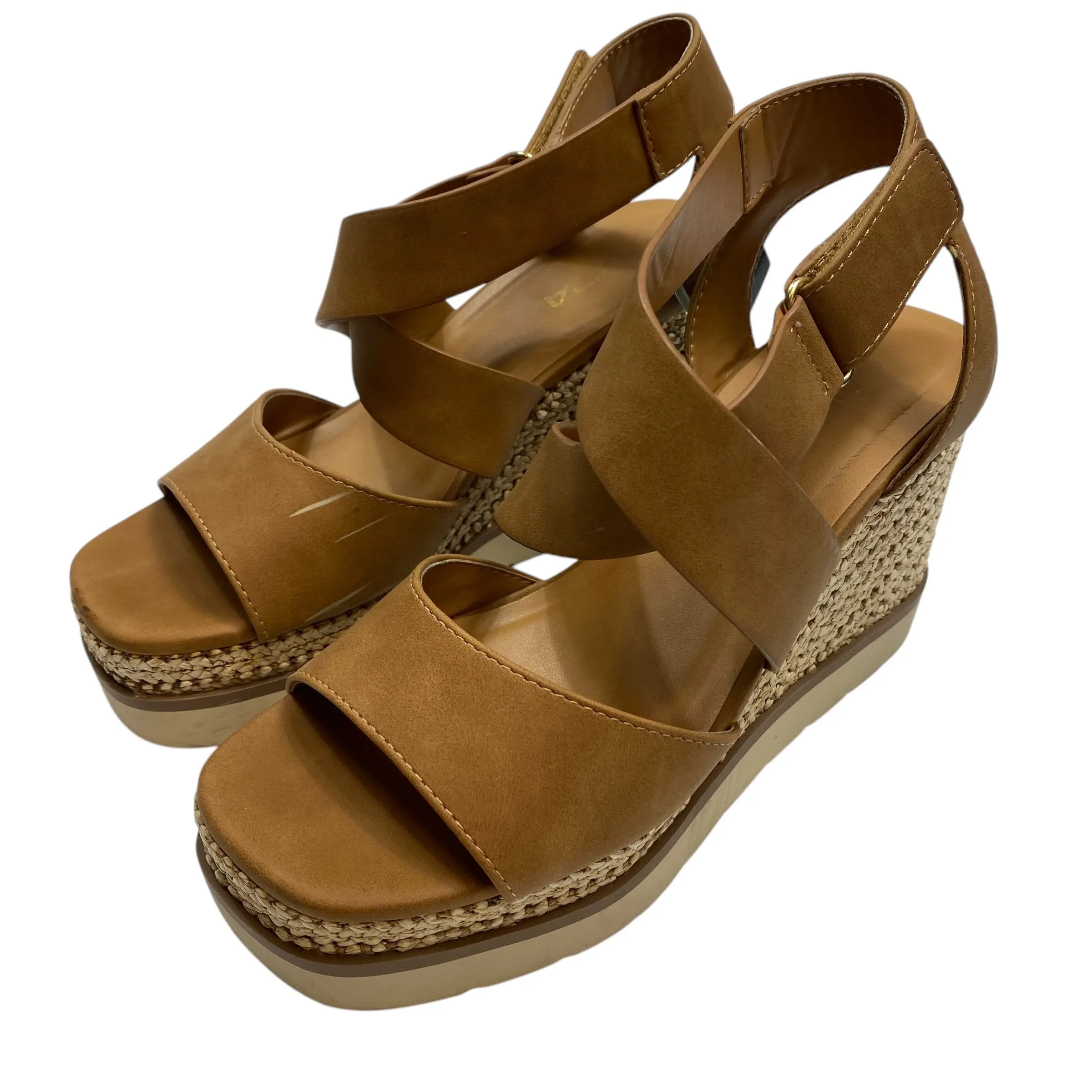 Sandals Heels Wedge By Soda  Size: 8.5