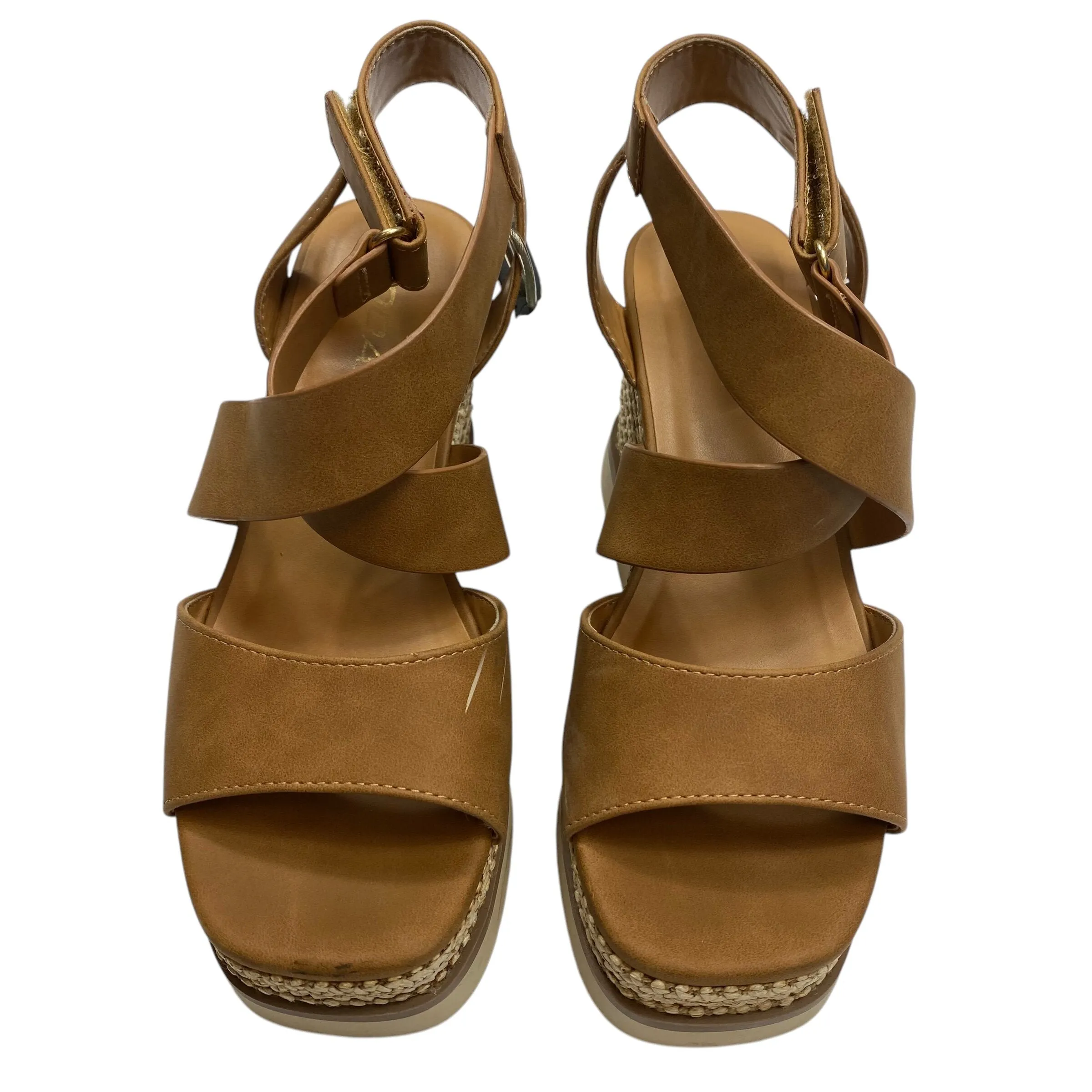 Sandals Heels Wedge By Soda  Size: 8.5