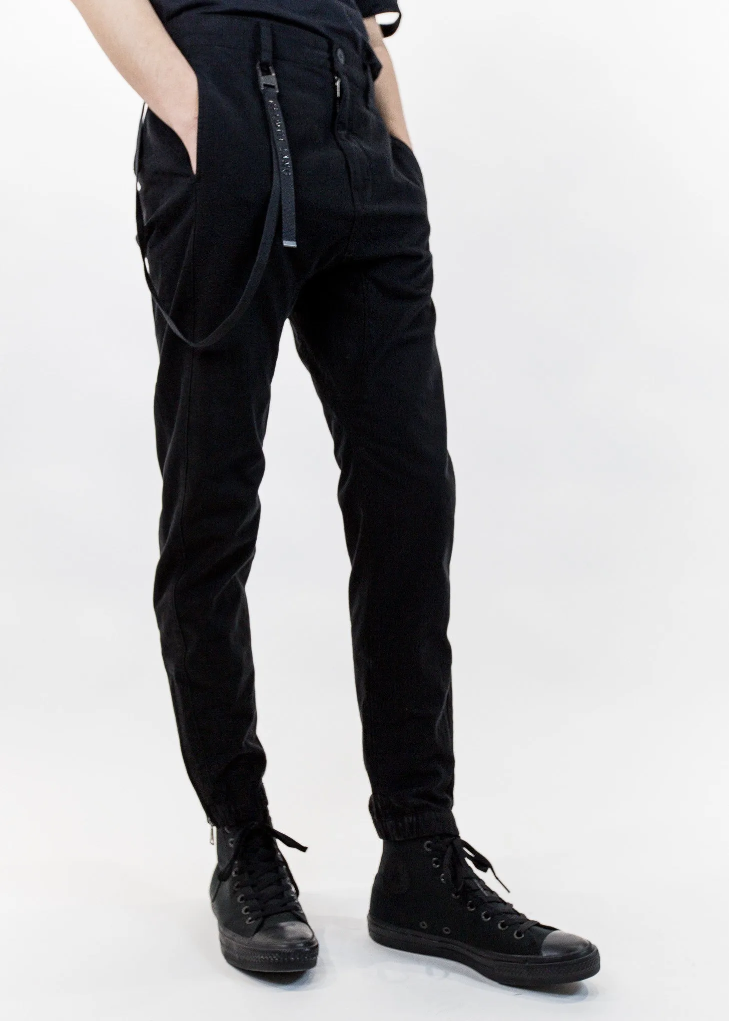 Sateen Curve Leg Track Pant
