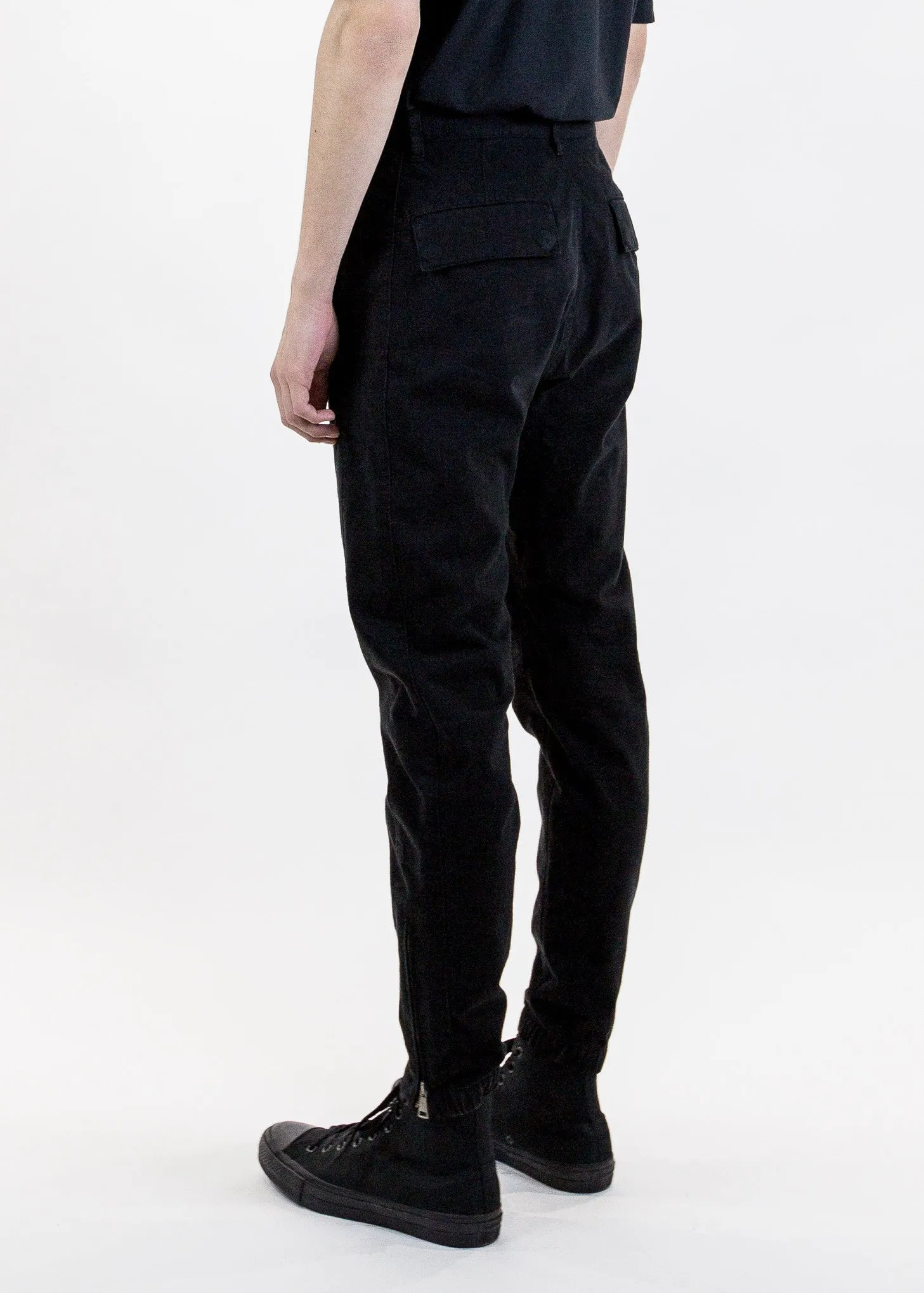 Sateen Curve Leg Track Pant