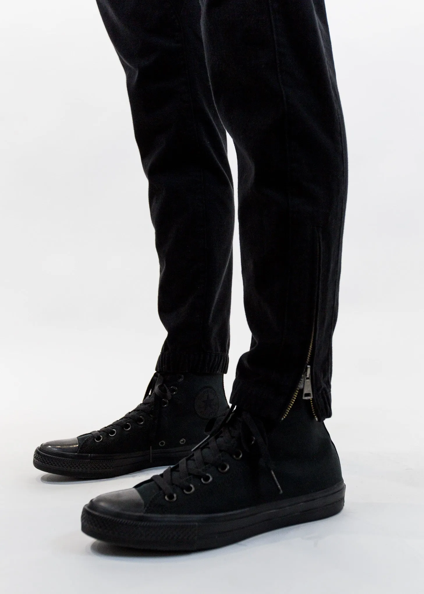 Sateen Curve Leg Track Pant