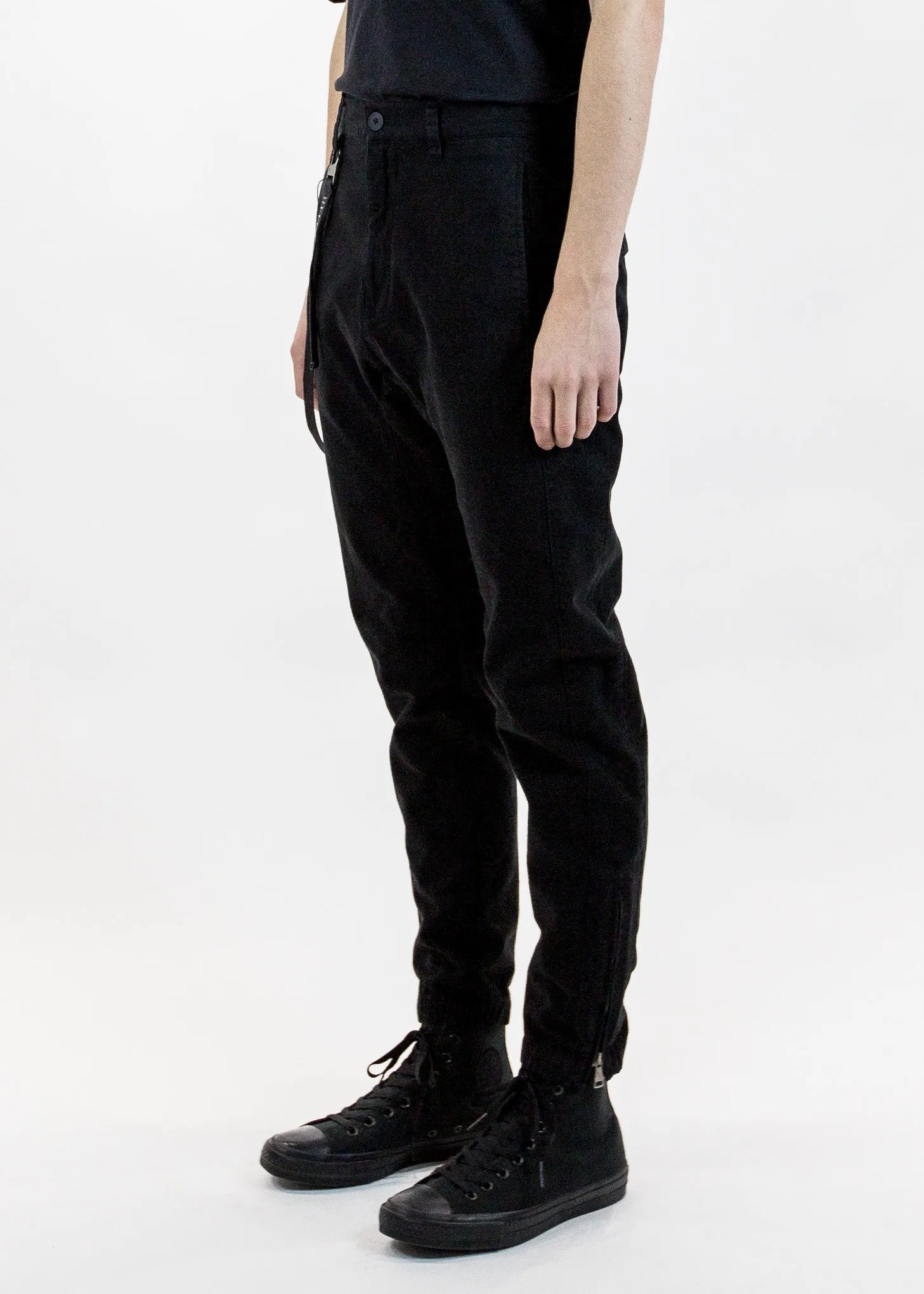Sateen Curve Leg Track Pant