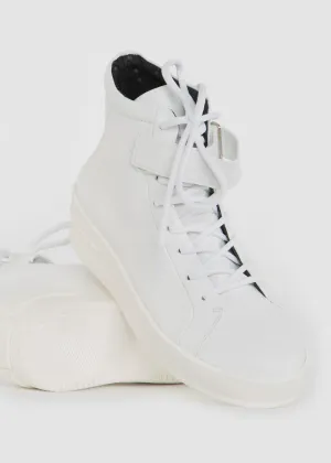 Seven20 High Cut Strap Shoes White
