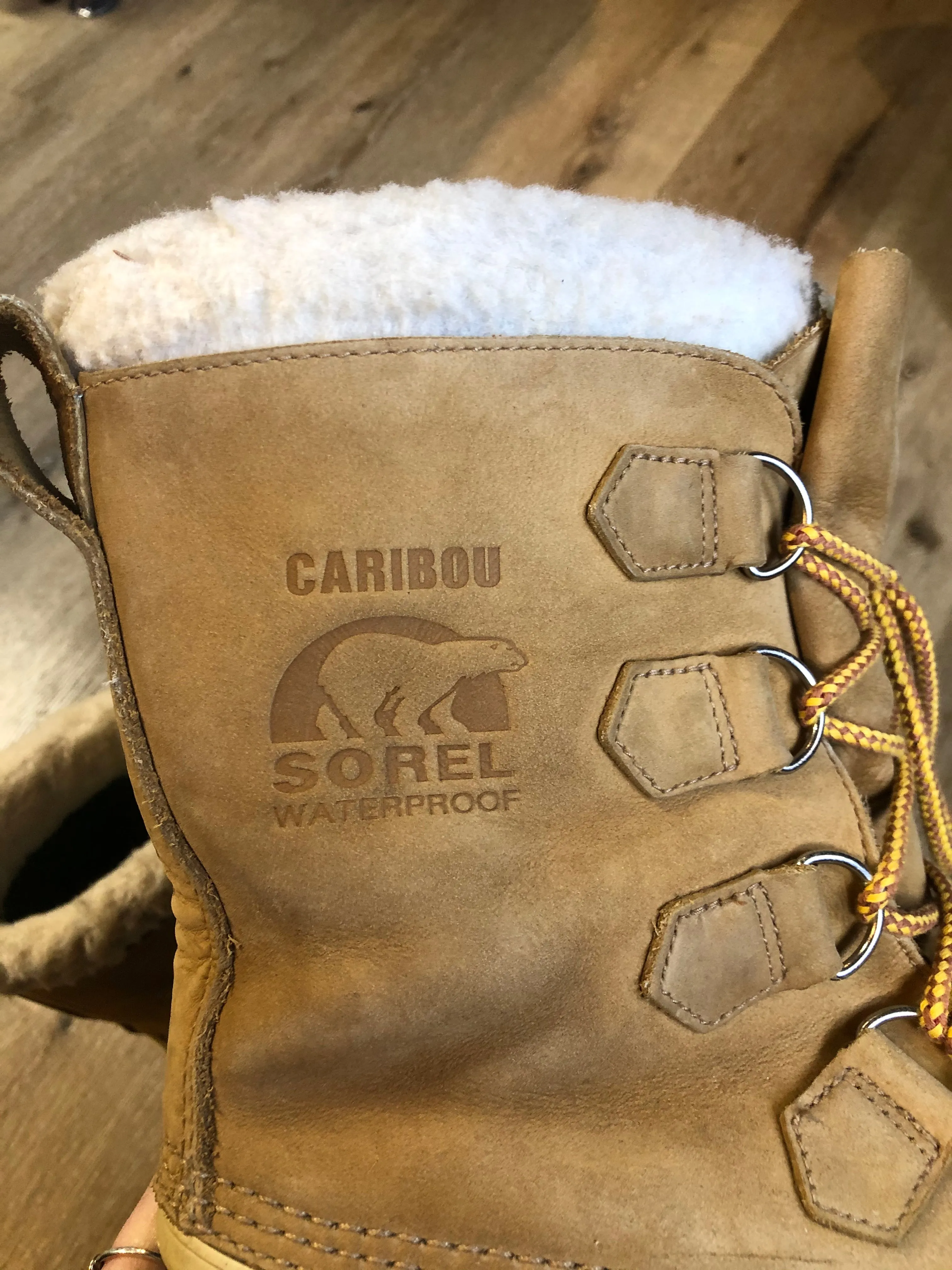 Sorel Caribou Waterproof Wool Lined Storm Boots, 8 Mens