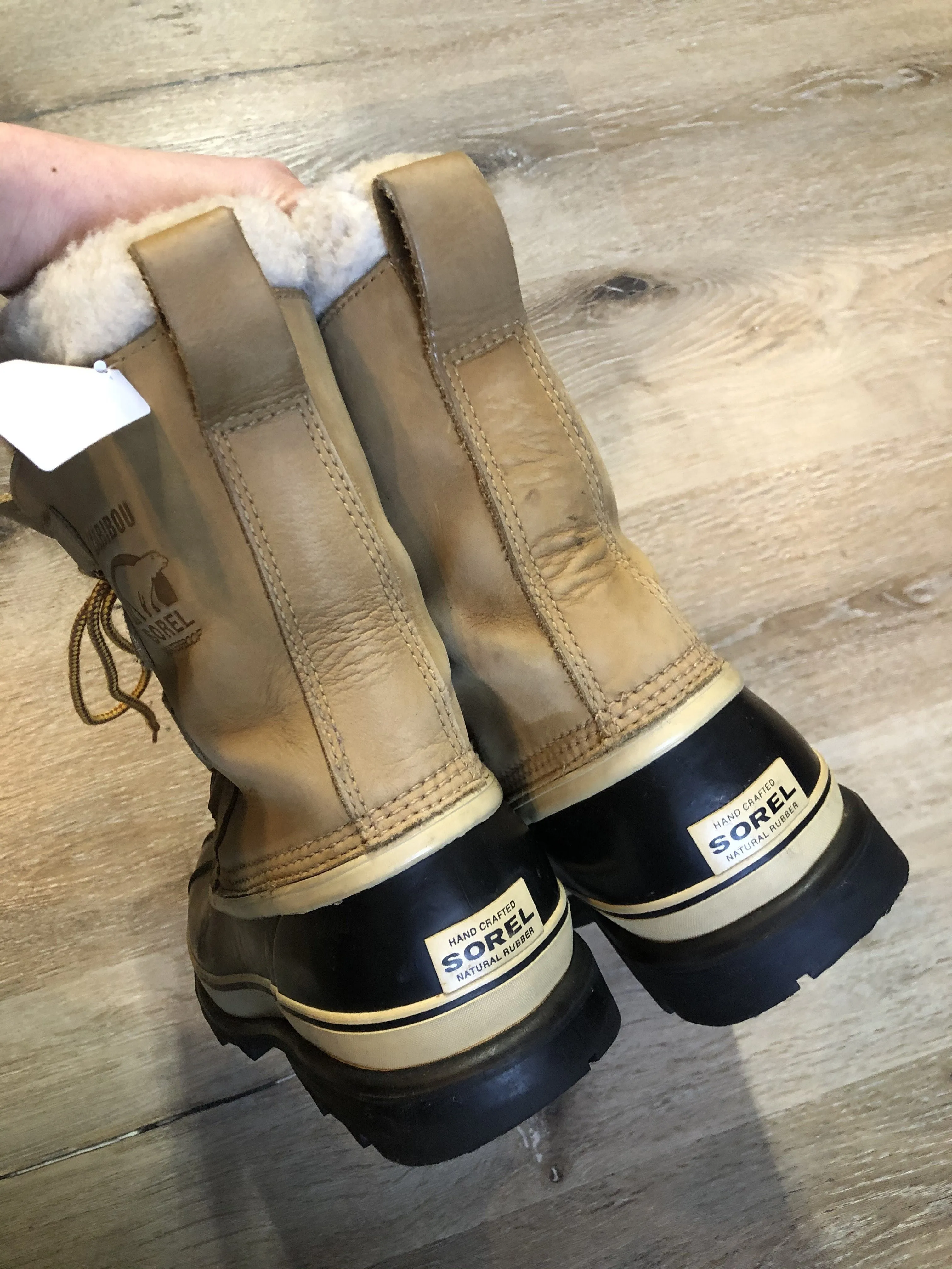 Sorel Caribou Waterproof Wool Lined Storm Boots, 8 Mens