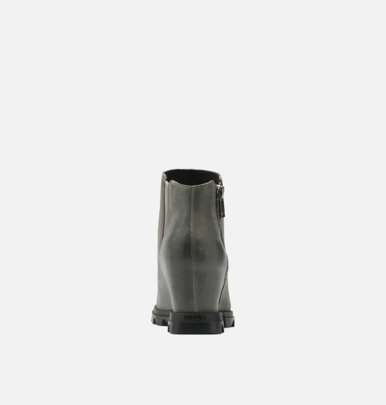 Sorel Joan of Arctic Wedge III Zip Quarry Black Women's