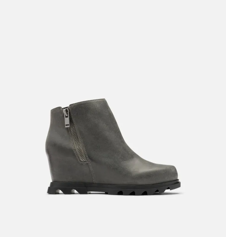 Sorel Joan of Arctic Wedge III Zip Quarry Black Women's