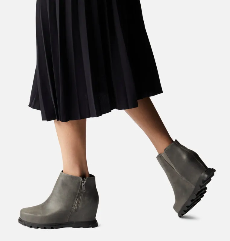Sorel Joan of Arctic Wedge III Zip Quarry Black Women's