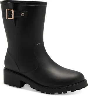 Style & Co Women's Millyy Rubber Adjustable Rain Boots  Color Black Size 7M