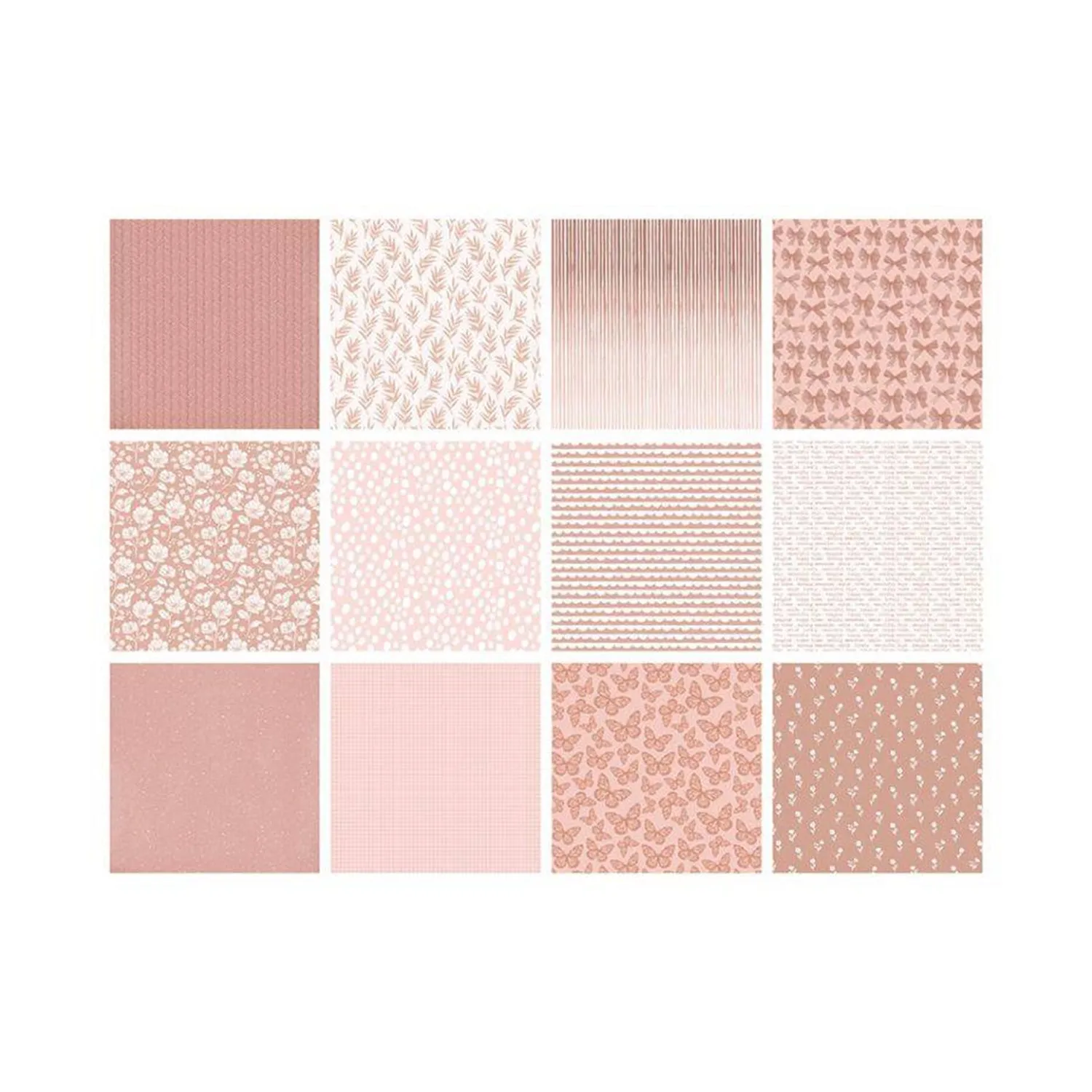 The Paper Boutique - Everyday Shades Of Blush 8x8" - Decorative Papers*
