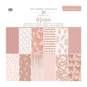 The Paper Boutique - Everyday Shades Of Blush 8x8" - Decorative Papers*