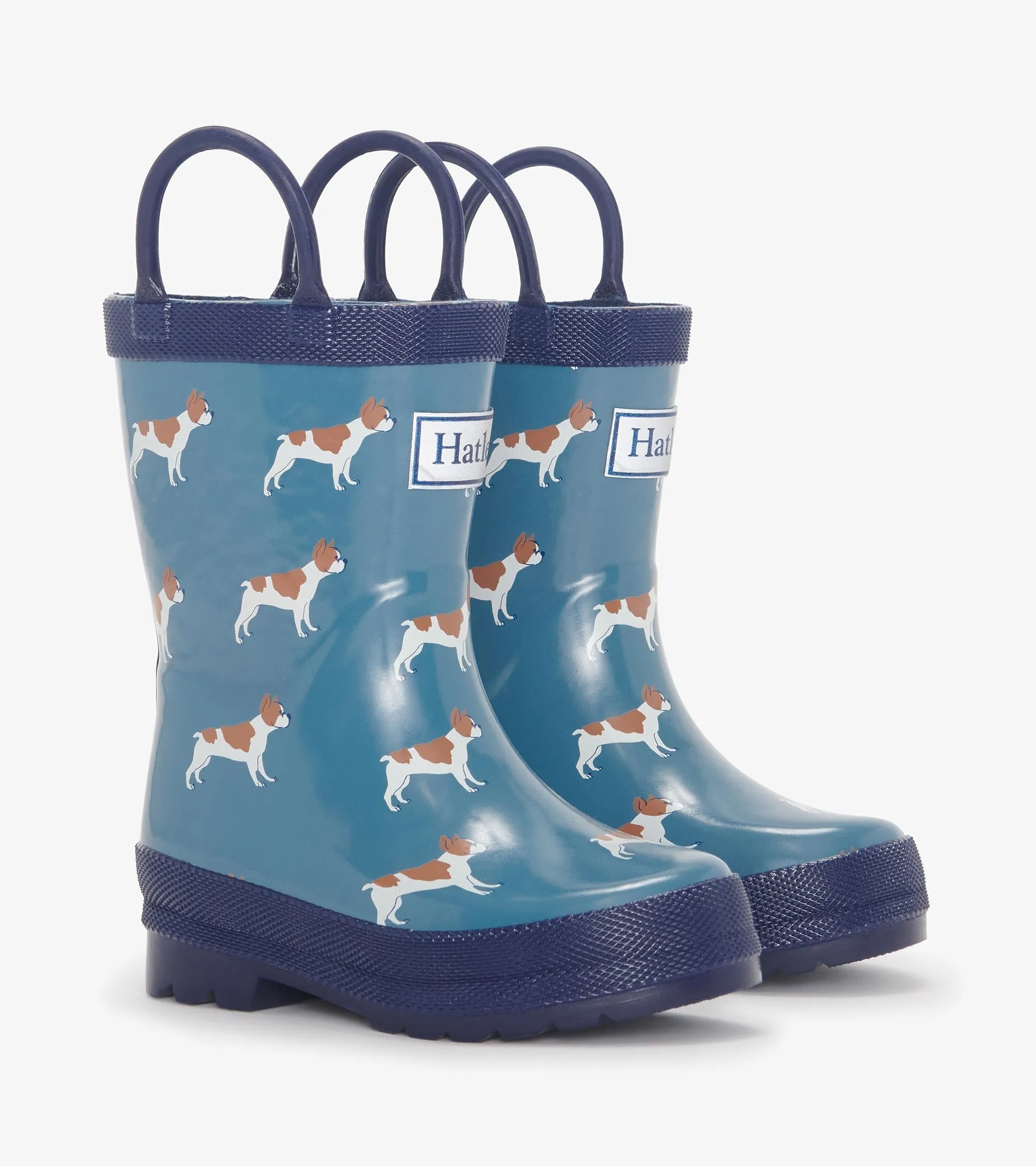 Toddler Boys French Bulldogs Wellies