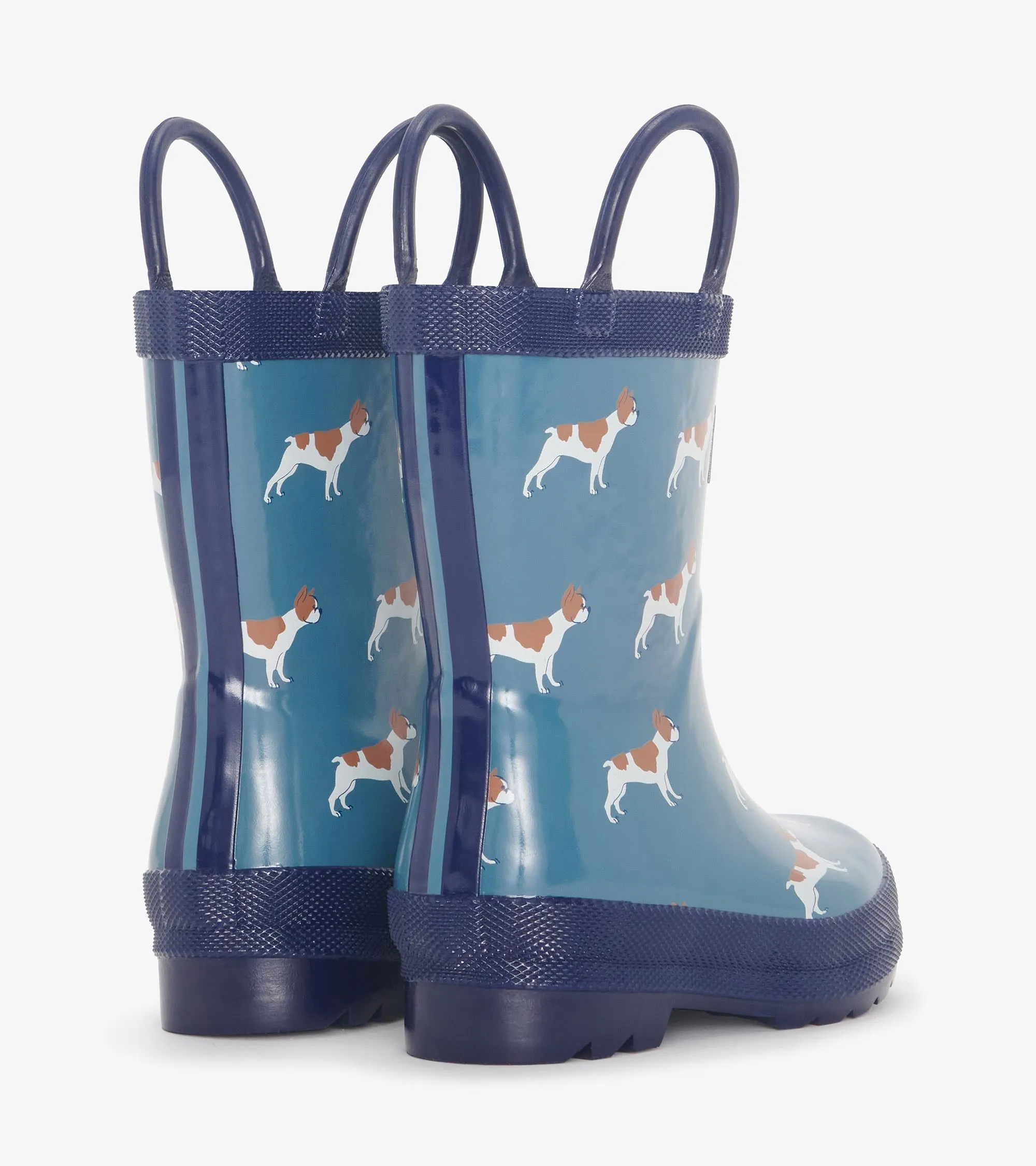 Toddler Boys French Bulldogs Wellies