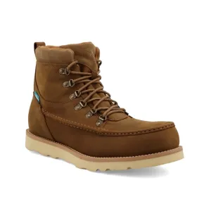 Twisted X Men's 6" Wedge Sole Distressed Saddle Alloy Toe Work Boots