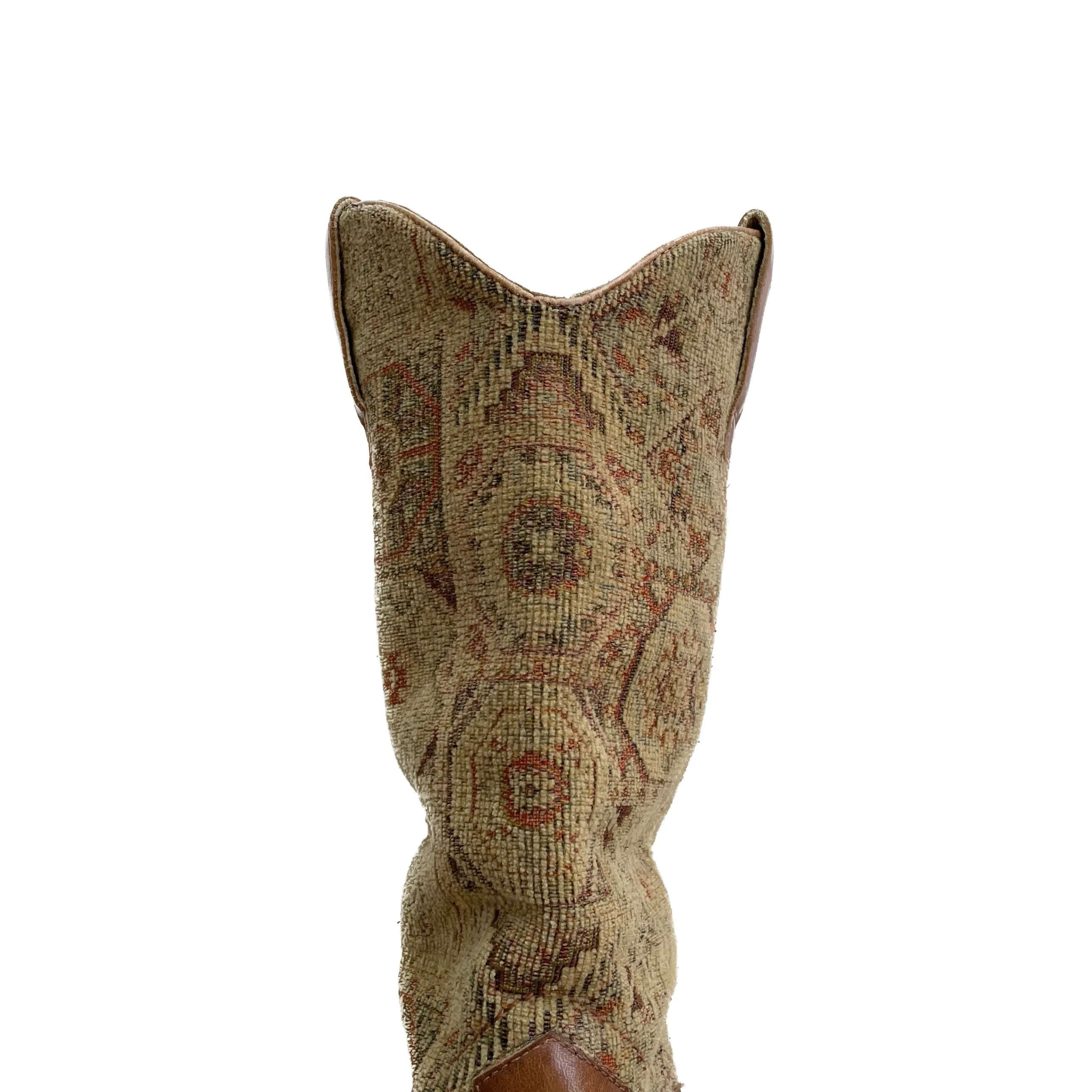 VINTAGE TAPESTRY COWBOY BOOTS