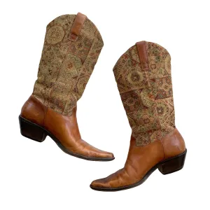 VINTAGE TAPESTRY COWBOY BOOTS
