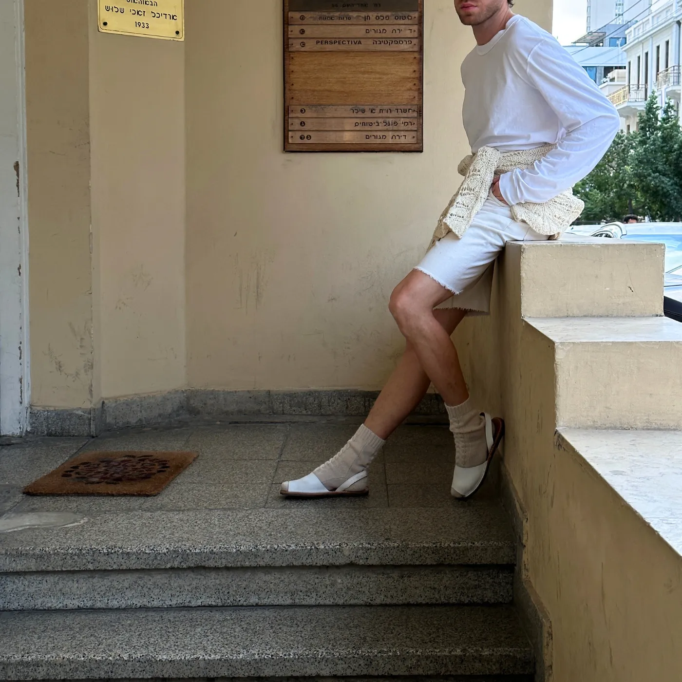 WHITE LEATHER MENORCAN SANDALS
