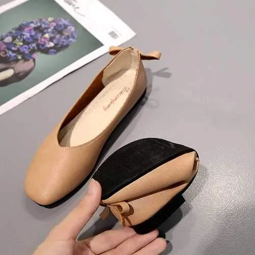 Women Shoes Bowknot Soft Casual Flats