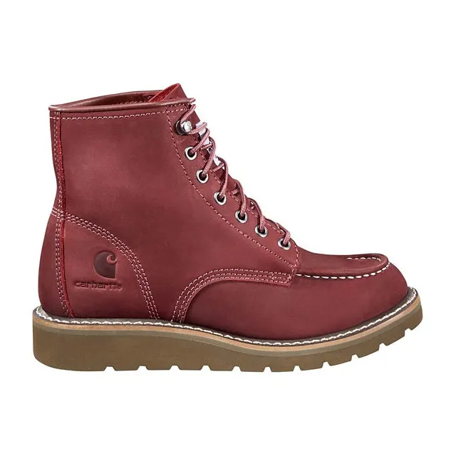 Women's 6-Inch Soft Toe Moc Toe Work Boots