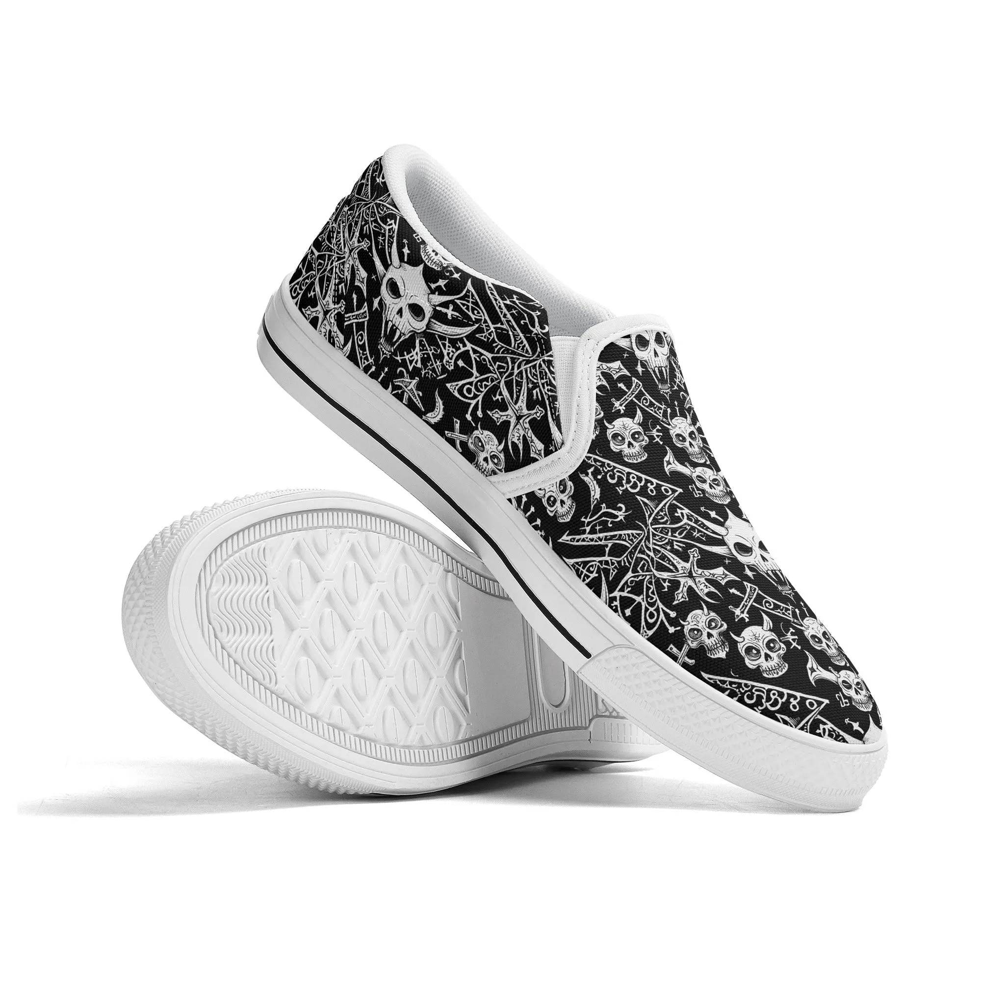 Womens Little Devils Rubber Slip On Shoes